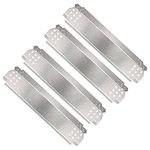 Uniflasy Heat Plates for Nexgrill 720-0830H, 720-0864, 720-0864M Gas Grill, Stainless Steel Grill Heat Shield Tent, Burner Cover, Flame Tamer for Home Depot Nexgrill 4 Burner 720-0830H Parts, 4 Pack