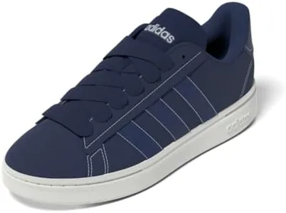 adidas Men's Grand Court Alpha 00s Sneaker, Dark Blue/Dark Blue/Halo Blue, 7