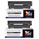 GPS Colour Your Dreams! Toner for 12A / Q2612A Cartridge Compatible for hp 1020plus, M1005, 1018, 1010, 1012, 1015, 1020Plus, 1022, 3015, 3020, 3030, 3050, 3052, 3055 Printer (Pack of 2)