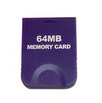 CHILDMORY 64M Memory Card for Wii NGC Gamecube Console Purple