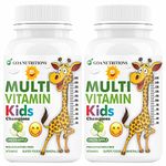 GOA NUTRITIONS Multivitamin For Kids With Vitamin C, A, D (as d3), E, B12, Zinc Supplements-120 Chewable Tablets (Pack Of 2)