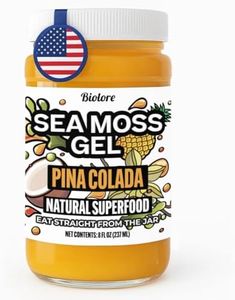 Biolore Sea Moss Gel Pina Colada Made in USA Raw Wildcrafted Irish Seamoss Essential Vitamins Trace Minerals Vegan Superfood, Jam, Jelly & Sweet Spread Gifts (Pina Colada - 8OZ)