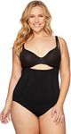 SPANX Plus Size Oncore Firm Control Open-Bust Bodysuit, 2X, Very Black