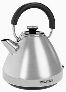 Morphy Richards Venture Pyramid Kettle - Brushed Stainless Steel - 1.5L - Rapid Boil - Metal - 100130