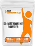 BulkSupplements.com DL-Methionine Powder - Methionine Supplement - Amino Acids Supplement - Choline Supplement - Amino Acid Nutritional Supplements (500 Grams - 1.1 lbs)