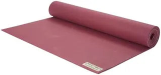 JadeYoga Harmony Yoga Mat - Durable & Thick Gym Fitness Mat, Non-Slip Natural Rubber Yoga Mat- Home Exercise & Stretching Mat, Workout Mat- Yoga, Pilates & Meditation for Women & Men (Raspberry, 68'')