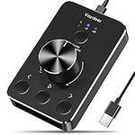 Volume Controller,Vaydeer USB Volume Controller,Multimedia Controll Knob with one Key Mute Function for PC,Audio Volume Remote Controller Support WinXP/7/8 10/VISTA/MAC