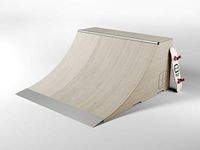 SB Skate Ramps | Quarter Pipe | Park Skate | Transition Curve | Self Build | Garden or Driveway Set | Skateboard, BMX & Scooter | Durable Wood Set | Beginner to Advanced | 3 x 6