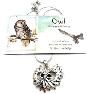 Smiling Wisdom - Owl Animal Mini Keepsake Greeting Card and Keepsake Gift Set - Juvenile Artist - Teenage Women - Owl Face