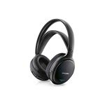 Philips SHC5200/10 Wireless Hi-Fi Over-Ear Headphones (32 mm speaker driver, FM wireless transmission, self-adjusting headband, lightweight design, rechargeable) 25 ohm, black