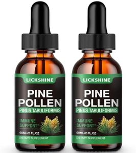 2 Pack Pine Pollen Tincture - Organic Pine Pollen Powder Liquid Drops Extract for Immune Support, Sugar Free Natural Herbal Supplement - Vegan Pine Pollen Drops 4 Fl.Oz.