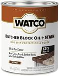 Watco 359024 Butcher Block Oil Plus Stain, 16 oz, Hazelnut, 16 Ounce