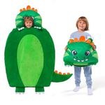 JOIEDOMI 60" x 39"/152 x 99cm (Dino) Toddler Nap Mat with Pillow & Blanket for Preschool for Kids Ages 3+ - Kids Sleeping Bag - Soft Plush Sleeping Mat - for Boys Girls Kindergarten Sleepover