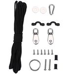 Tbest Anchor Trolley Kit for Kayaks,Kayak Anchor Trolley Kit, Stable Kayak Canoe Anchor Trolley Kit System with Pulley Pad Eye Ring Hook Accessory Set