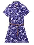 CuB McPAWS be curious Girl's Dress (GW21DRSF08BluN_Navy Blue_9 Years-10 Years)