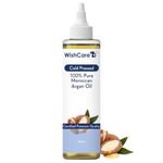 WishCare® 100% Pure Cold Pressed & Natural Moroccan Argan Oil - for Healthy Hair & Skin - 100 Ml