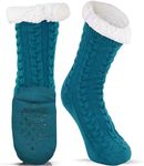 LUTHER PIKE SEATTLE Slipper Socks for Women - Warm, Cozy Socks w/Grippers﻿