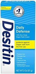 Desitin Daily Defense Baby Diaper Rash Cream with Zinc Oxide to Treat & Prevent diaper rash, Travel Size, 2 oz. (Pack of 6)