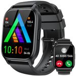 Smart Watch for Men - 1.85'' Smartwatch with Answer/Make Call, 112+ Sports Modes, IP68 Waterproof, Step Counter, Watches with 7/24h Heart Rate Blood Oxygen Sleep Monitor Compatible With Android iOS