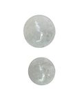 Jet Crystal Quartz Medium Set Of 2 Ball Sphere Gemstone A+ Hand Carved Crystal Altar Healing Devotional Focus Spiritual Chakra Cleansing Metaphysical IMAGE IS JUST A REFERENCE