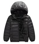 Happy Cherry Kids Girls Boys Lightweight Puffer Jacket Hooded Coat