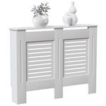 Vida Designs Milton Radiator Cover White Modern Painted MDF Cabinet, Medium (H: 82 / W: 111 / D: 19 cm)