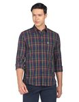 U.S. Polo Assn. Men Green Tartan Check Casual Shirt