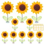 NQEUEPN 10pcs Sunflower Car Decors, Bobble Heads for Car Dashboard Ornament Decorations Accessories for Interior