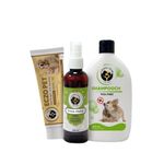 Fur Ball Story Rainy Essentials Combo Pack | Tick Free Spray (100 ml) + Shampooch Anti Tick & Flea Shampoo (300 ml) + Eczo Pet Cream (50g)