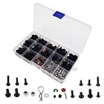 500pcs RC Car Screws Kits M3/M4/E Buckle/Shell Buckle/Screw Nuts/Hex Screws/Plugs RC Repair Tool Kit for HSP/Wltoys/Traxxa Scale RC Cars