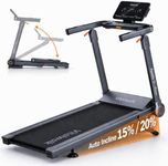 Foldable Treadmill with Auto Incline - Vitalwalk Commercial 48"x18" Wide Running Belt, 20% / 15% Incline, 10MPH, 3.5HP Brushless, Walking Pad Treadmill for Home, Auto Folding, No Installation, 350LBS