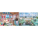 Ravensburger My Beach Hut, My Haven and Beachfront Getaway 1000 Piece Jigsaw Puzzles for Adults (RB16817-0)