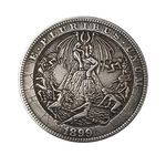 Kocreat COPY 1899 U.S Hobo Coin - Devil and Witch Silver plated REPLICA Commemorative Coin Morgan Dollar Coin