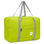 Cabin Bag 45x36x20 for Easyjet Airlines Underseat Travel Bag Holdall Bag Carry on Hand Luggage Weekend Bag for Women and Men (Fluorescent Green 25L)