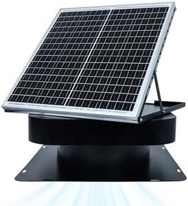 DuskSnug 40W Solar Attic Fan, 12 Inch 2000 CFM Solar Powered Roof Exhaust Fan, Controller-Free Auto Ventilation, Heavy-Duty Copper Motor Weatherproof Vent for Home, Garage, Greenhouse, Shed