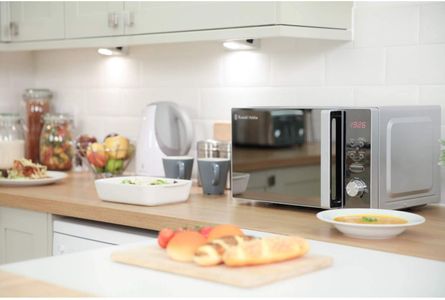 Russell Hobbs 20L Microwave – Silver Compact Countertop Oven