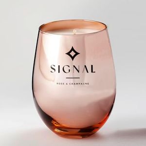 Signal Candles | Scented Soy Jar Candle 380gr (Rose & Champagne)