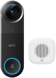 eufy Security 3K Wired Doorbell Cam S4, New VR Doorbell, 180°Panoramic View | No Subscription, AI Auto Tracking, Auto Framing, 9MP, AI Detection, Color Night Vision,2-Way Talk,With Chime,Supports HomeKit
