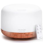 ASAKUKI Essential Oil Diffuser 500ML, Diffusers for Home with Remote Control, 5 in 1 Ultrasonic Aromatherapy Diffuser with Auto Shut Off, 4 Timing Set, 7 LED Lights for Home Office Sleep