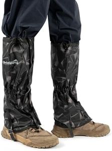 HiGaits Leg Gaiters for Men and Women Waterproof Adjustable Gators for Hiking Boots in Climbing Hunting Trekking Snow Gaiters (Triangle M)