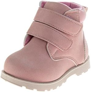 French Toast FT Casual Boots Ankle High Workboot - Trekking Walking Climbing Hiking Boot for Kids - Pink (Size 6 Toddler)
