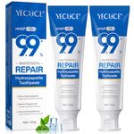 Hydroxyapatite Toothpaste for Enamel Protection 2PC, Contains 9.9% Nano-Hydroxyapatite, Restores Enamel, Reduces Sensitivity, Whitens & Brightens Teeth, Fresh Mint Flavor, Long-Lasting Freshness