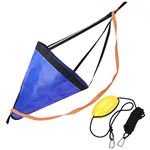 MOOCY Drift Sock with Harness Buoy,Ocean Anglers Fishing Drogue Sea Anchor for Boat/Kayak/Pontoon (25' for 14-18ft Boat)