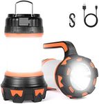 flintronic Rechargeable Camping Lantern, Superbright 1000 Lumen Camping Light, 6 Mode LED Torch Outdoor Searchlight Tent Light, Waterproof Emergency Light with 3600mAh Power Bank for Hiking, Fishing