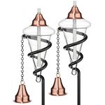 H Potter Garden Tiki Torches Set of Two