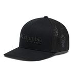 Columbia Unisex PHG Logo Mesh Ball Cap - High, Black, Small/Medium