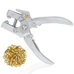 Eyelet Punch Kit 5mm with Grommet Metal Hole Pliers Tool for Belt/Leather/Bag