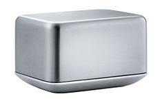 blomus Basic Butter Dish, Stainless Steel, Silver, 10 x 7.2 x 6 cm