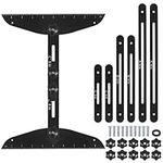 sourcing map Stair Tread Template Tool 9"-54" Adjustable Length Stair Measuring Tool Jig for Stair Treads Suitable for Stairs, Risers and Partition,Black