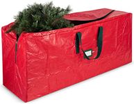 (Red) - Zober Christmas Tree Bag - Artificial Christmas Tree Storage for Trees up to 9' Tall - Also Accommodates Holiday Inflatables 48 x 15 x 20 (Red)